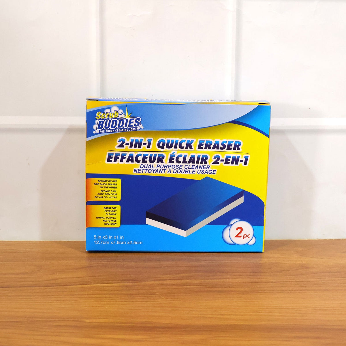 Dual Layer Cleaning Sponge Eraser Pads (2 Pc)