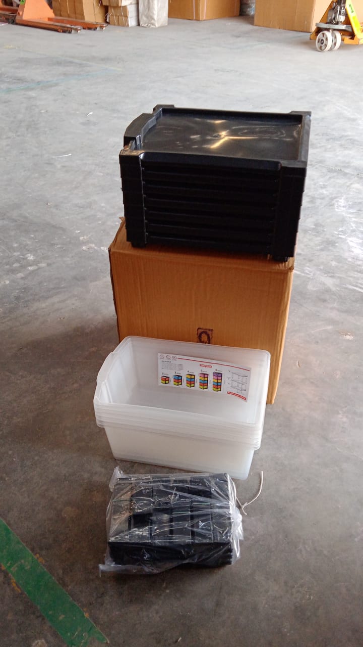 6-Layer Modular Plastic Drawer Storage Cabinet