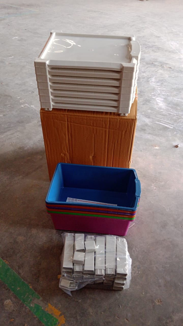 6-Layer Multi-Colored Plastic Storage Drawer Cabinet