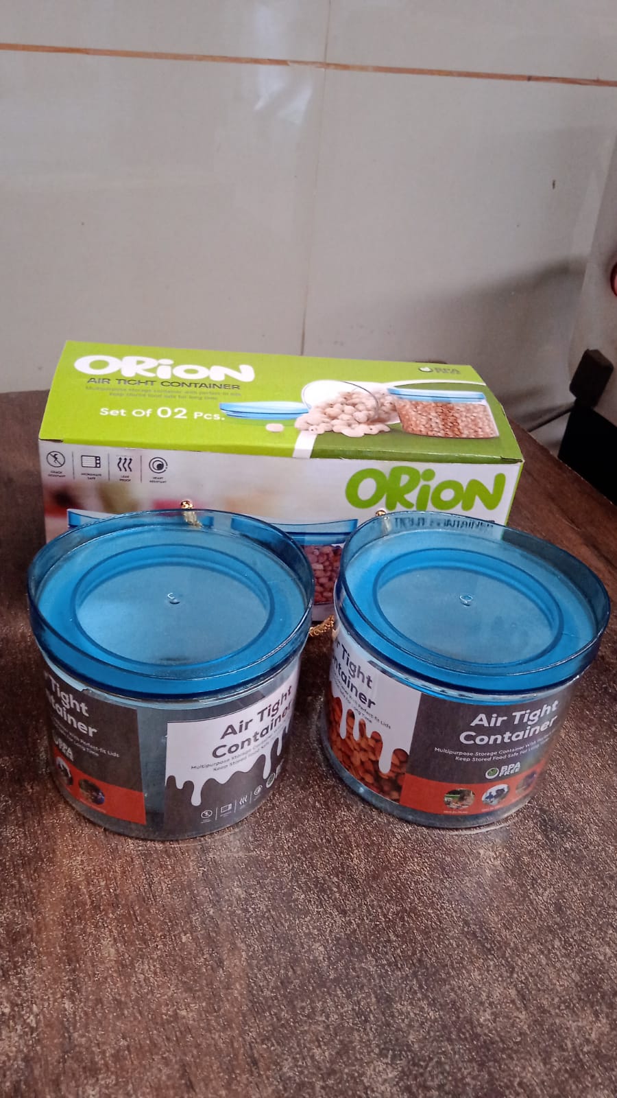 Air Tight & Unbreakable Kitchen Jar Set (2 Pcs Set)