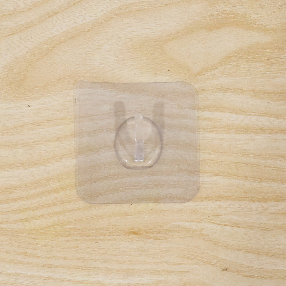 Transparent Square Self Adhesive Wall Utility Hook (1 Pc)