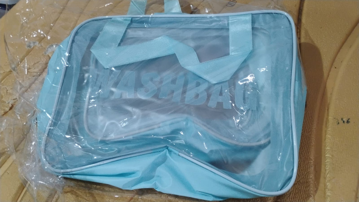 3-IN-1 Waterproof Transparent Travel Toiletry Bag Set
