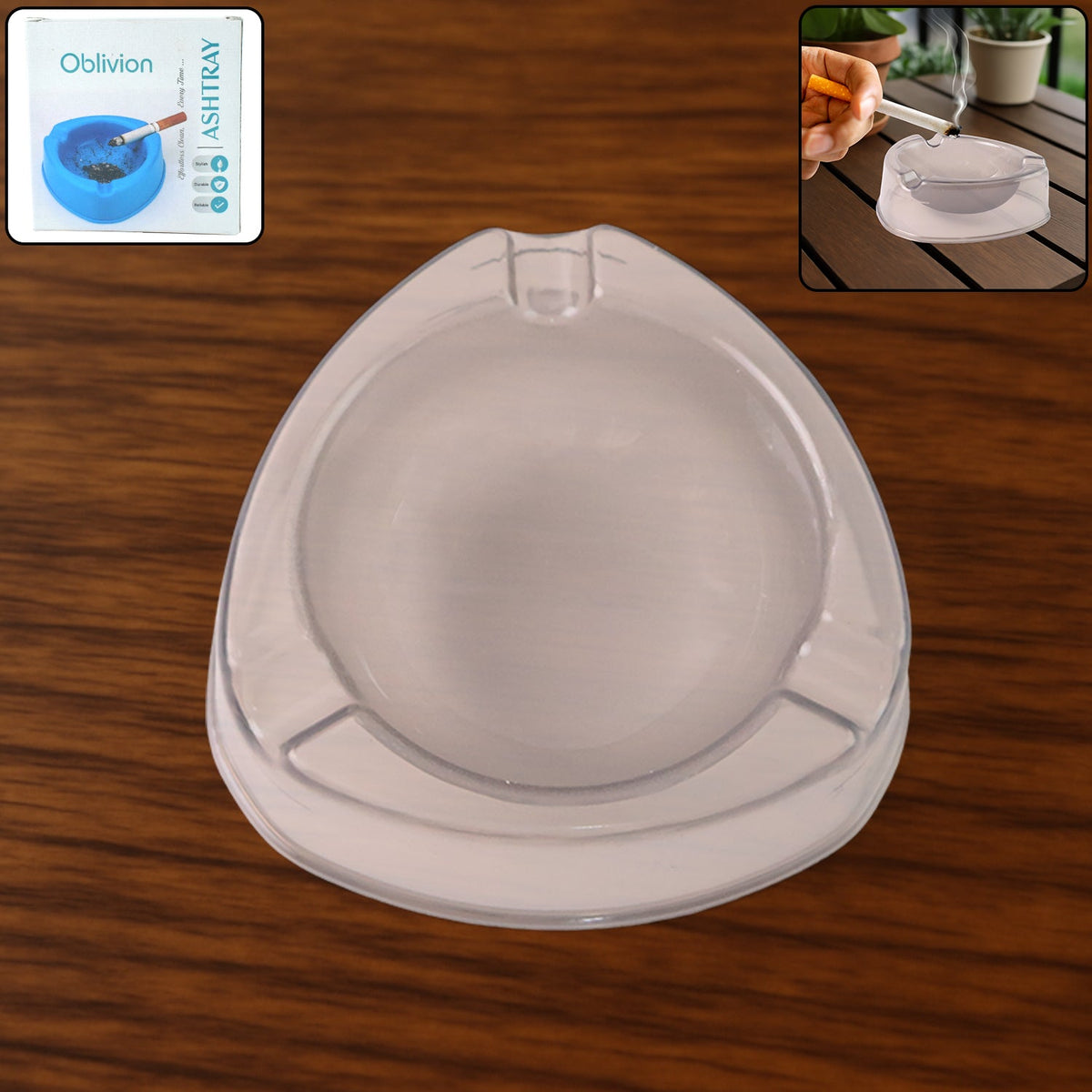 Oblivion Heavy-Duty Plastic Ashtray