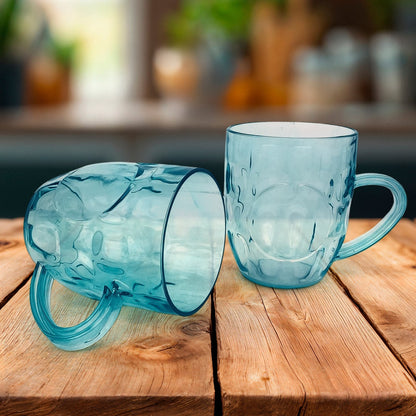 Apex Shake Mug Set – 2 Pieces Durable Plastic Mugs (350ml) Approx