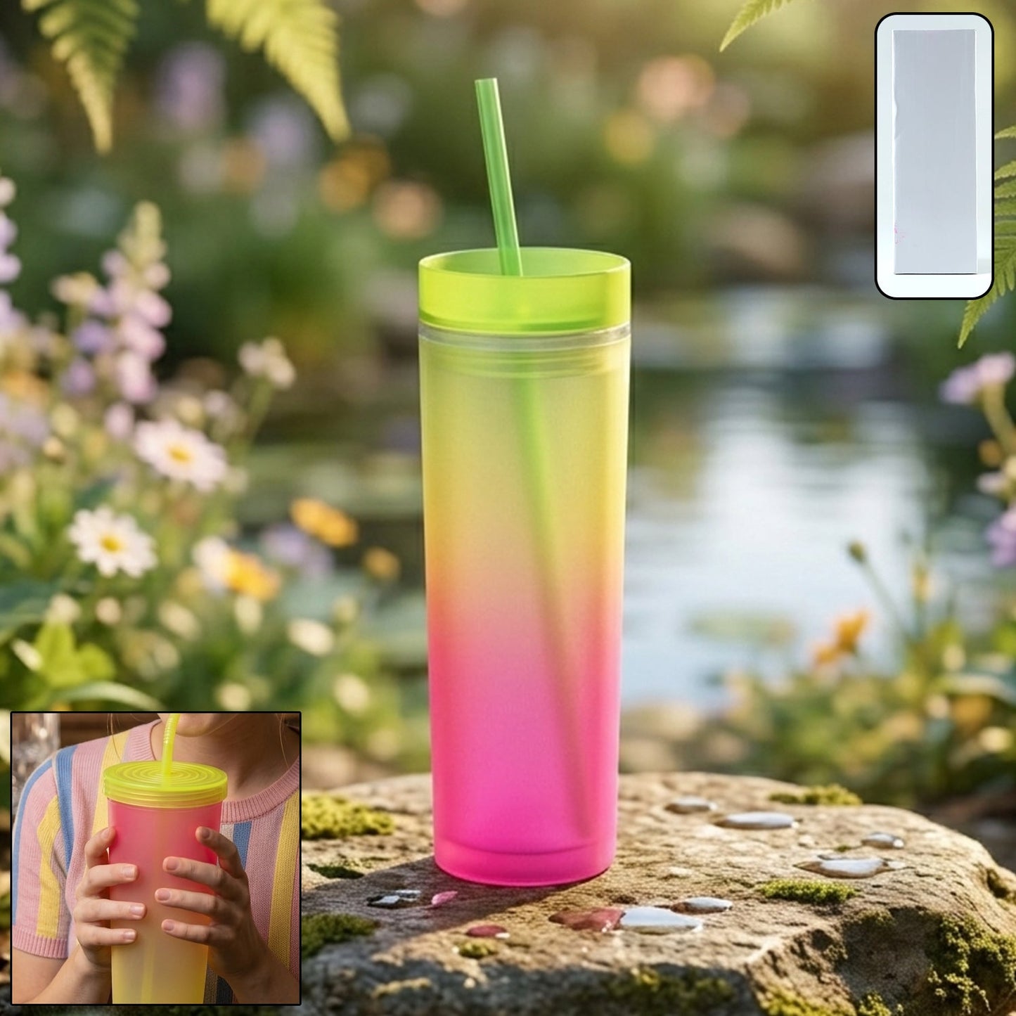 Gradient Sipper Bottle