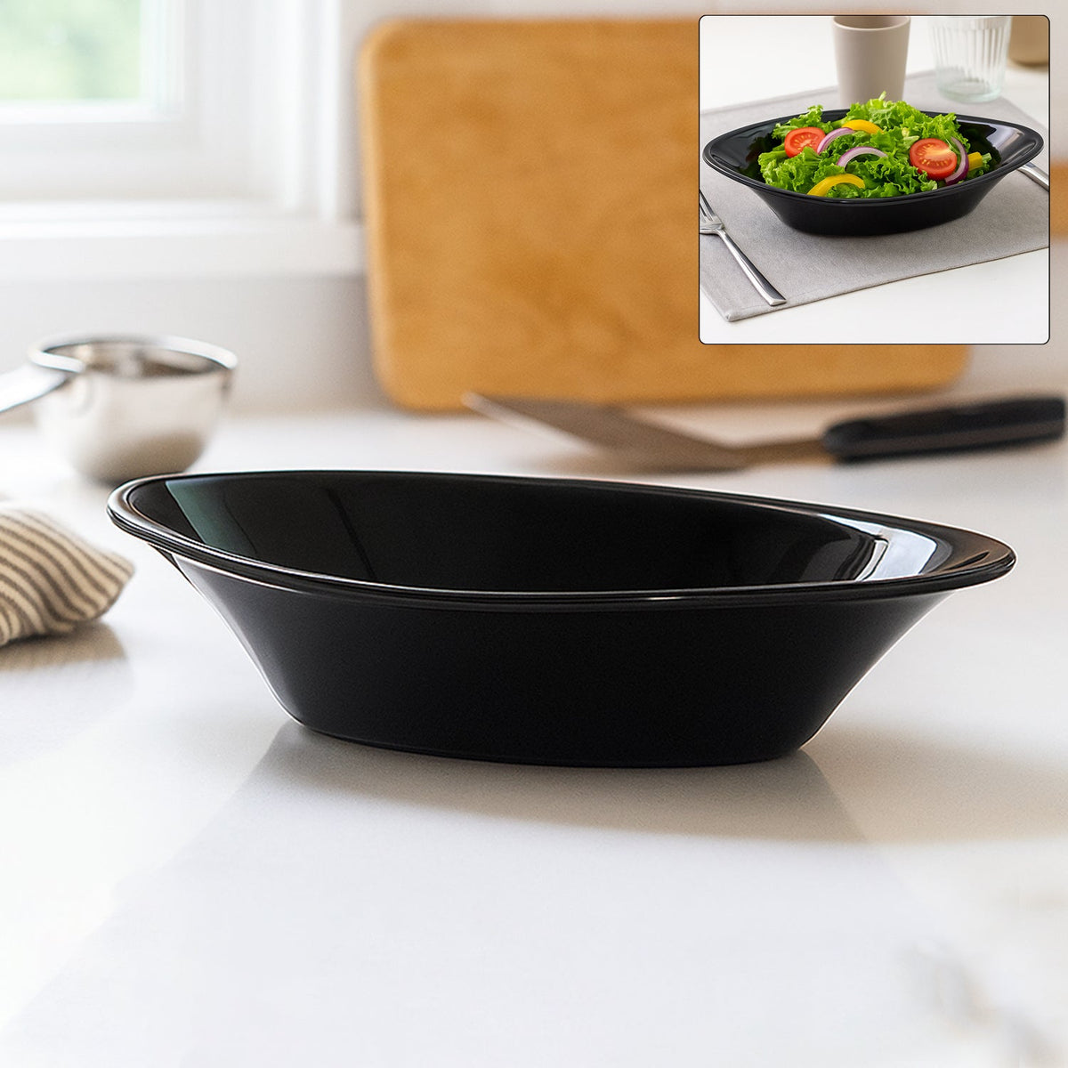 Elegant Oval Deep Bowl