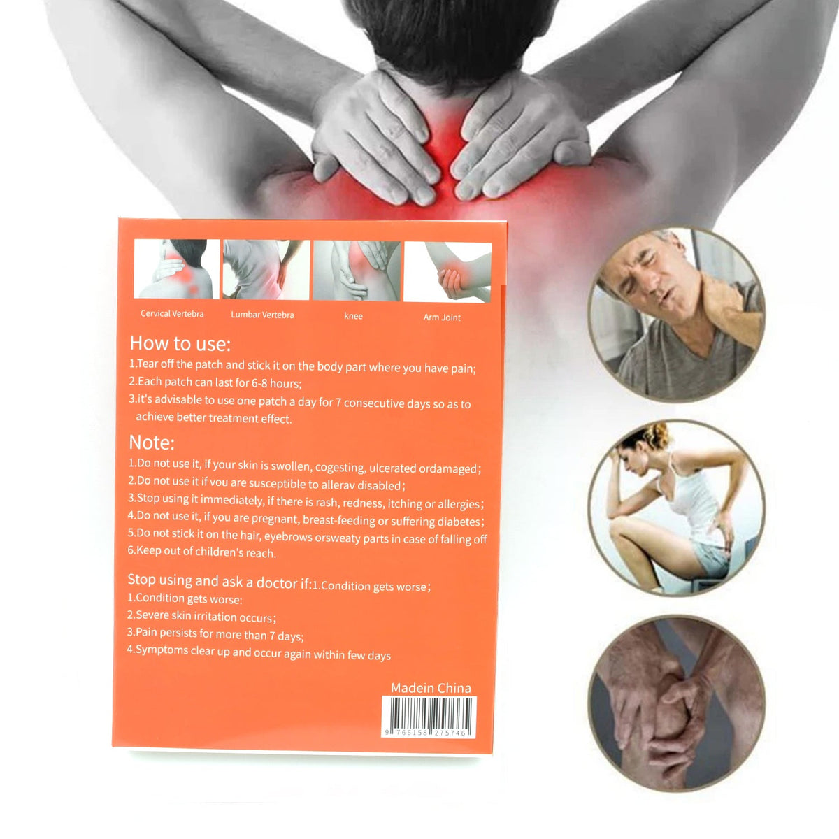 Ant Pain Relief Patch - Pack of 8 Patches