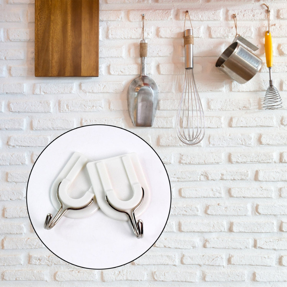 Multipurpose Strong Small Stainless Steel Adhesive Wall Hooks