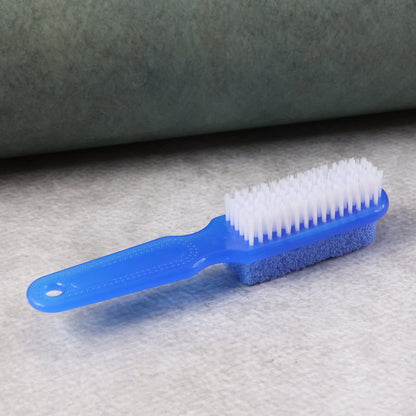 2-in-1 Foot Scrubber Brush with Pumice Stone