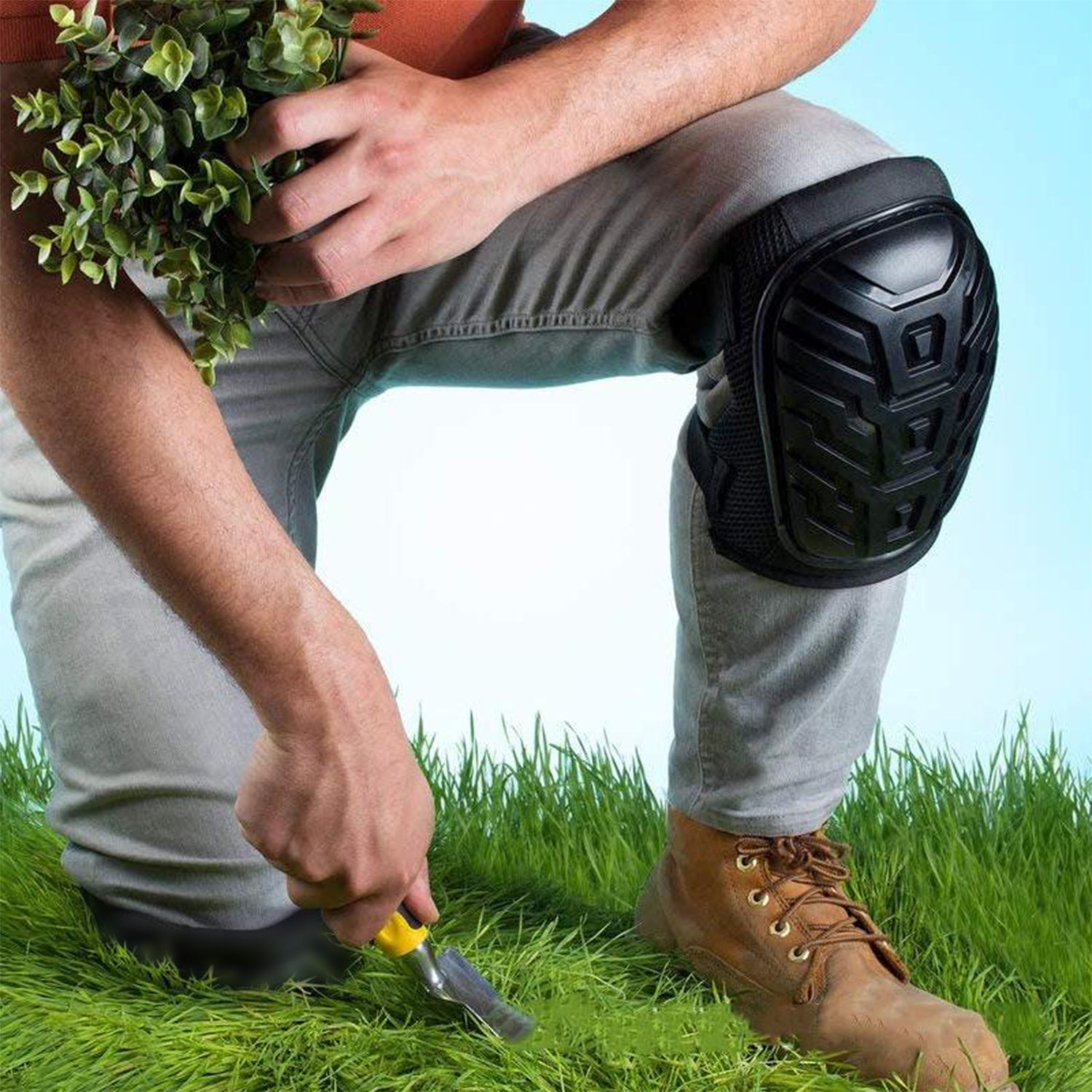Impact-Resistant Knee Guards for Carpentry & Gardening