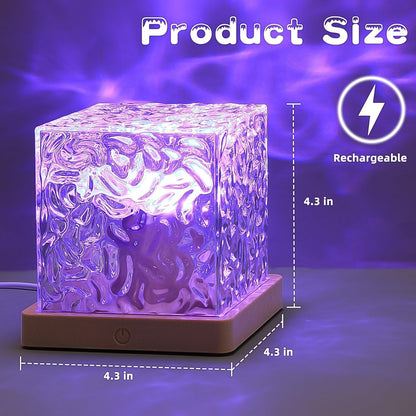 Ocean Wave Projector Lamp – 3D Water Wave LED Night Light with Remote