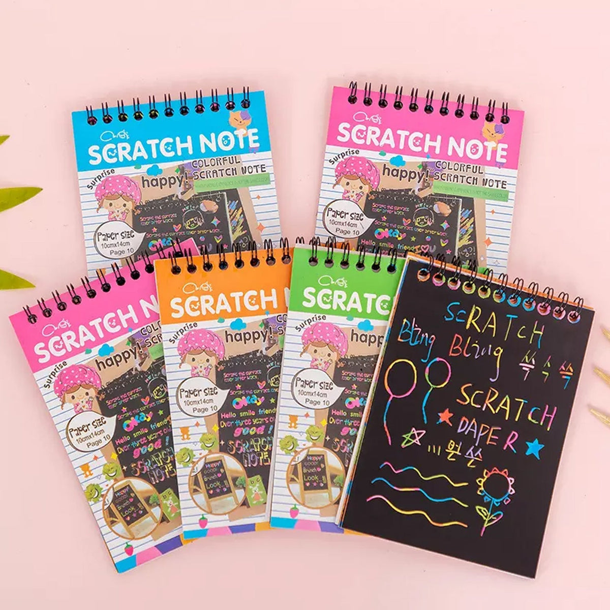 Rainbow Art Scratch Paper Book