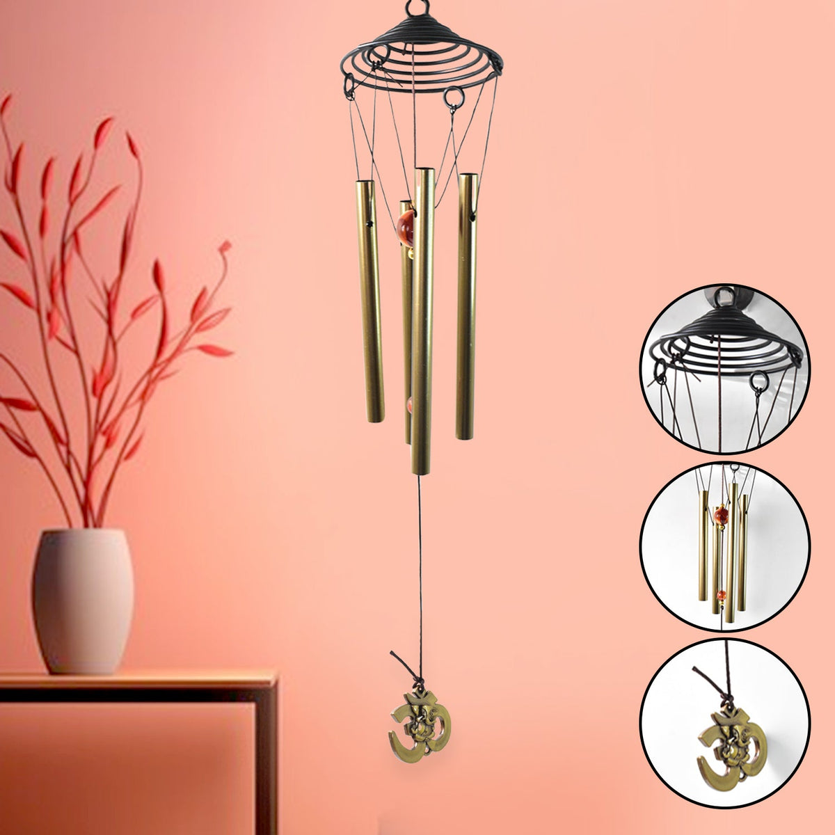 Wind Chimes Outdoor Hanging Dragonfly Wind Chime (1 Pc)