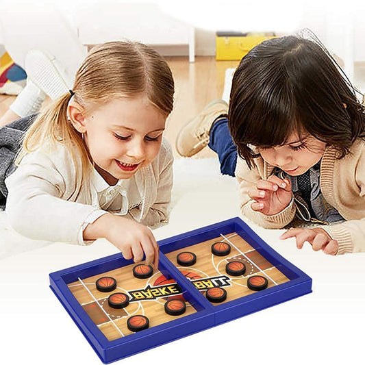 Fast Sling Basketball Puck Game Paced Table Desktop Battle Ice Hockey Game