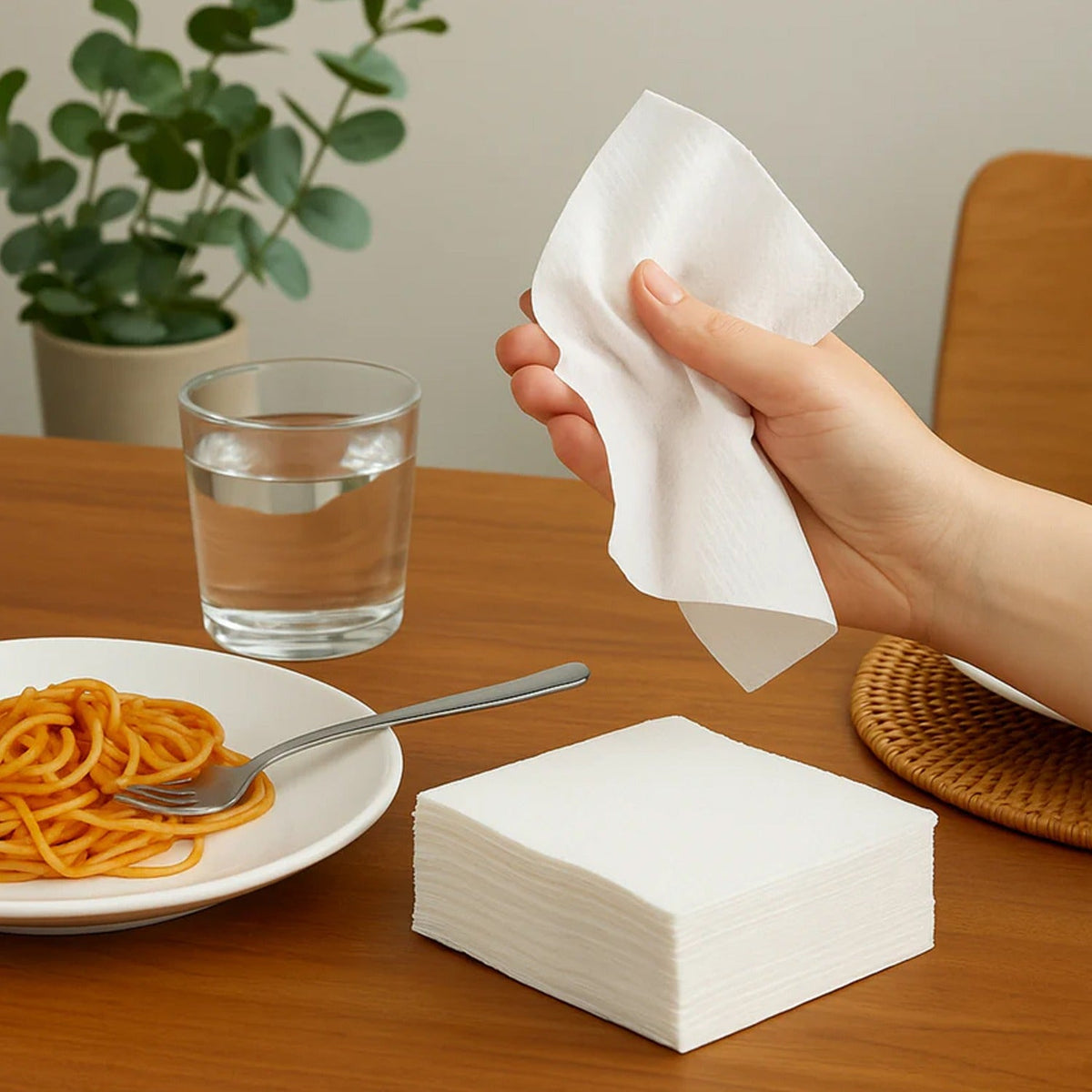 Freshee Premium Dinner Napkins — 50 Pc Pack (40 × 40 cm)
