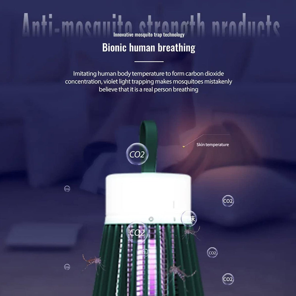  Mosquito Killer LED Lamp for Indoor & Outdoor (USB Powered) - packaging shot