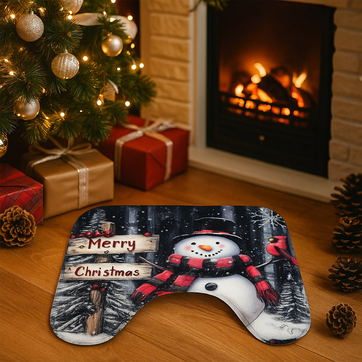 3 in 1 Mix Design Bathroom Mat - (1 Set)