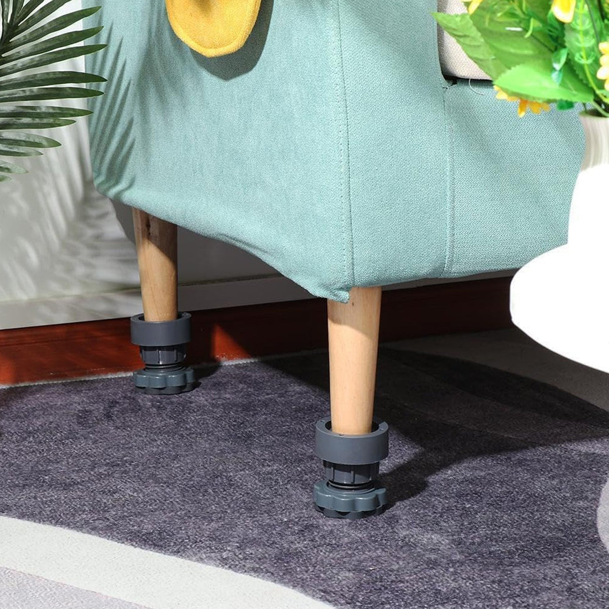 Plastic Washing Machine Vibration Feet (4 Pcs Set)