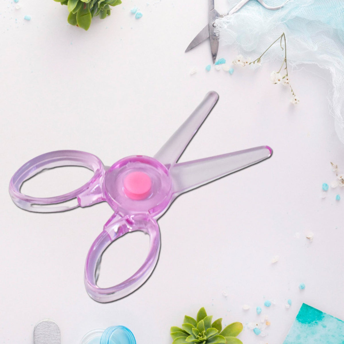 Plastic Child-Safe Scissor (1 Pc / Mix Color)