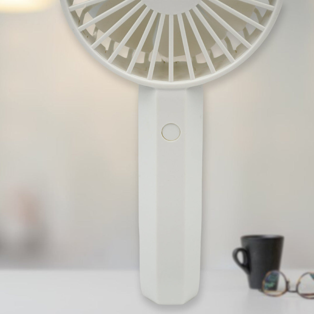 Mini Rechargeable Fan – Lightweight & Easy Carry (1 Pc | Battery Not Included)