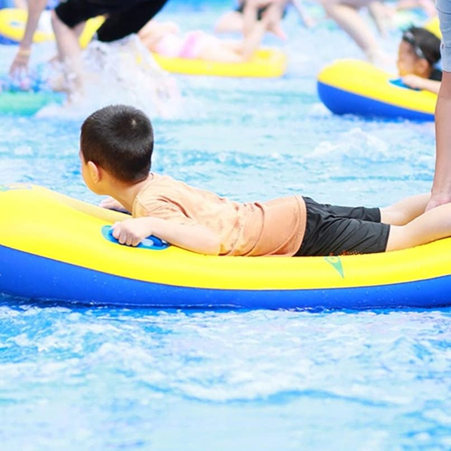 Inflatable Surfboard for Kids, Inflatable Bodyboard for Children with Handles