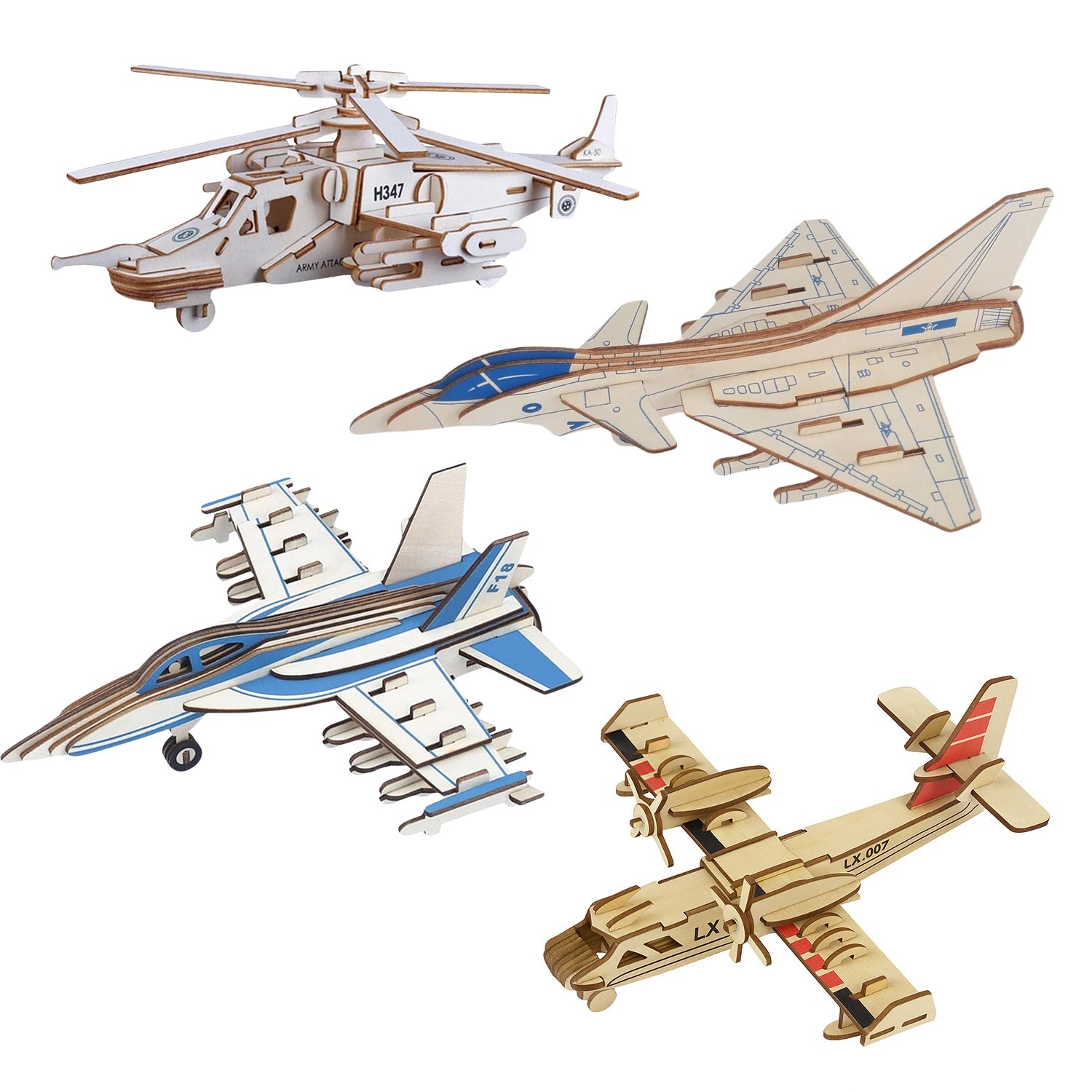 3D Wooden Plane Kit