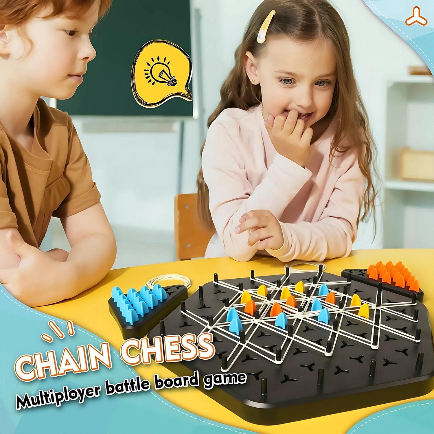 STEM Triangle Puzzle Board for Color Sorting & Logic
