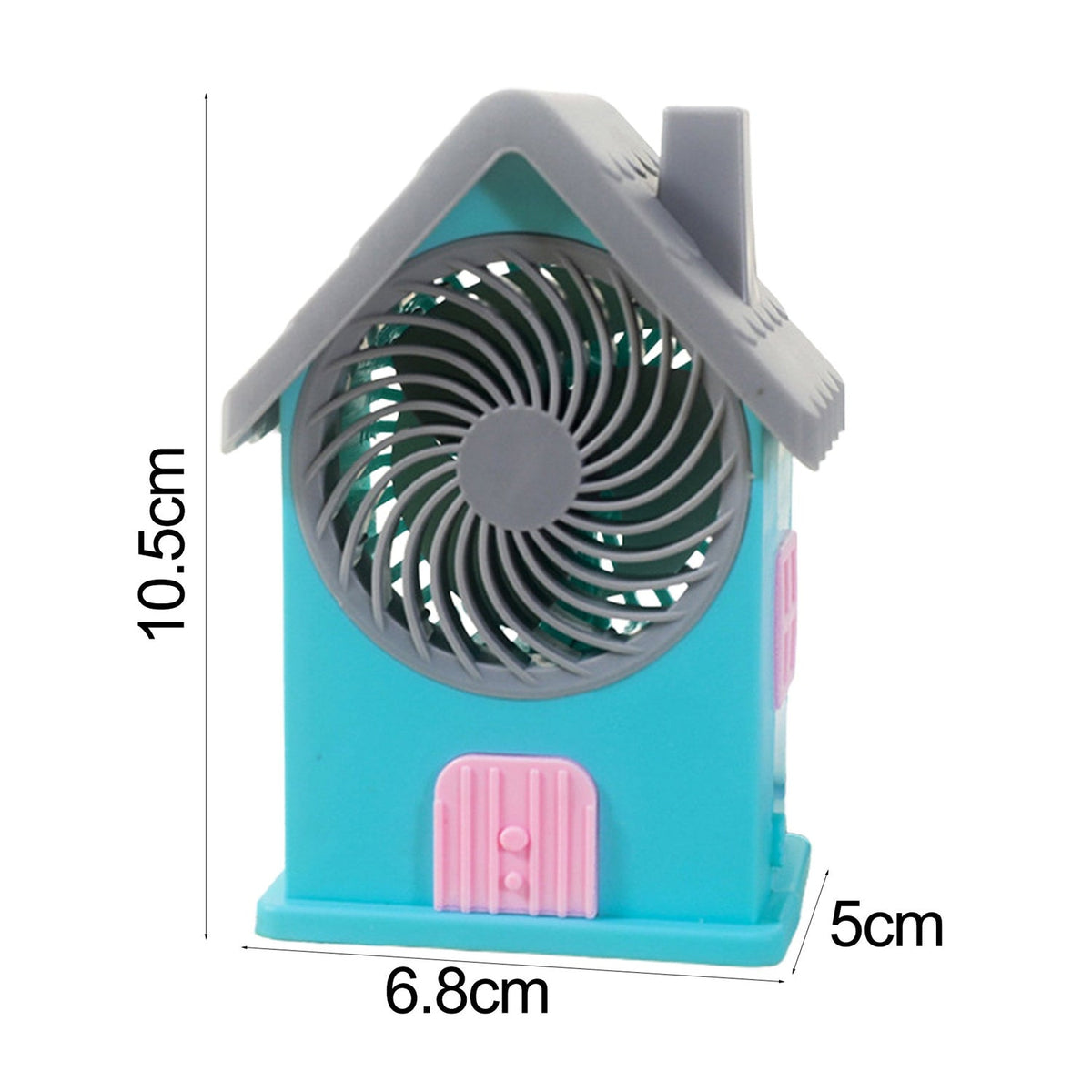 Mini Rechargeable Portable Personal Desk Fan (Battery Not Include)