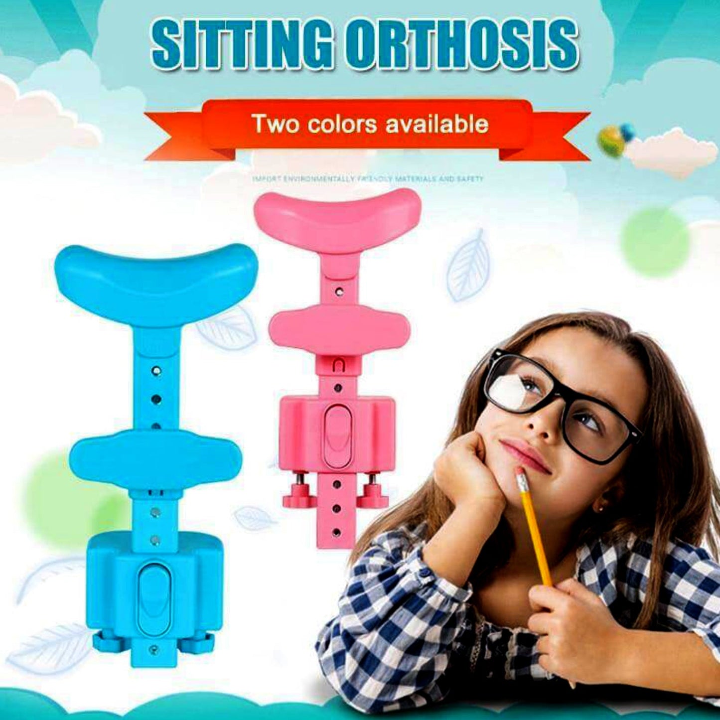 Kids Sitting Posture Corrector Support for Reading & Writing