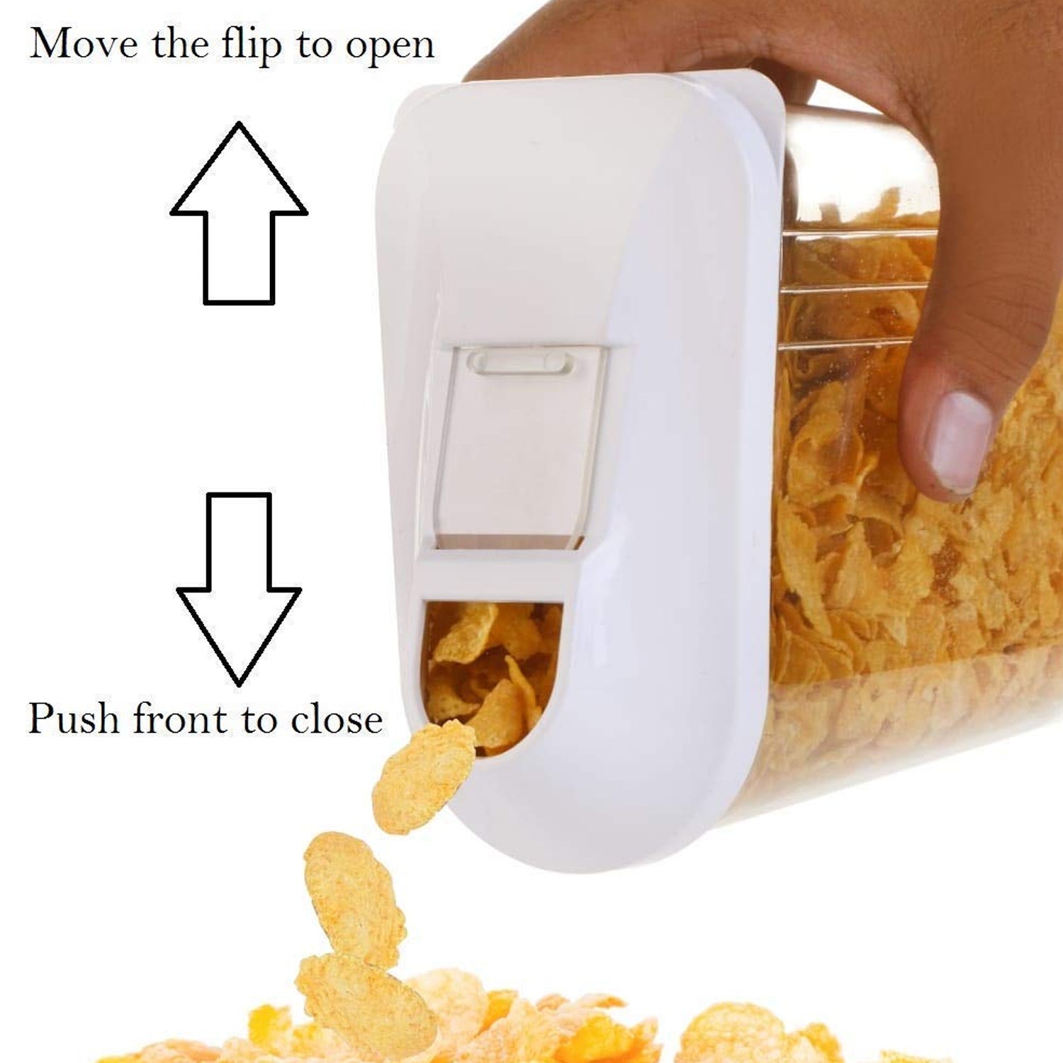 Durable kitchen container with pour spout

