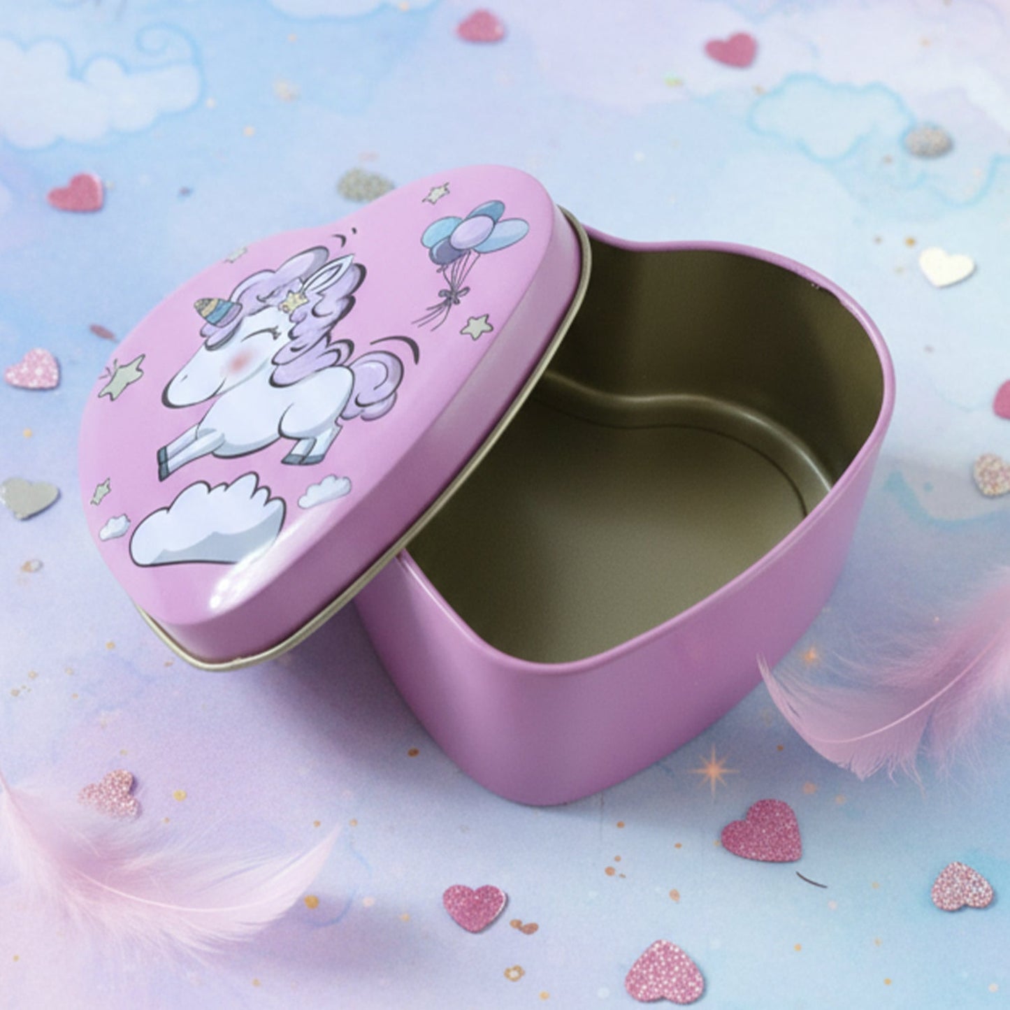 Heart Shape Gift Box & Plush Keychain (2 Pc)