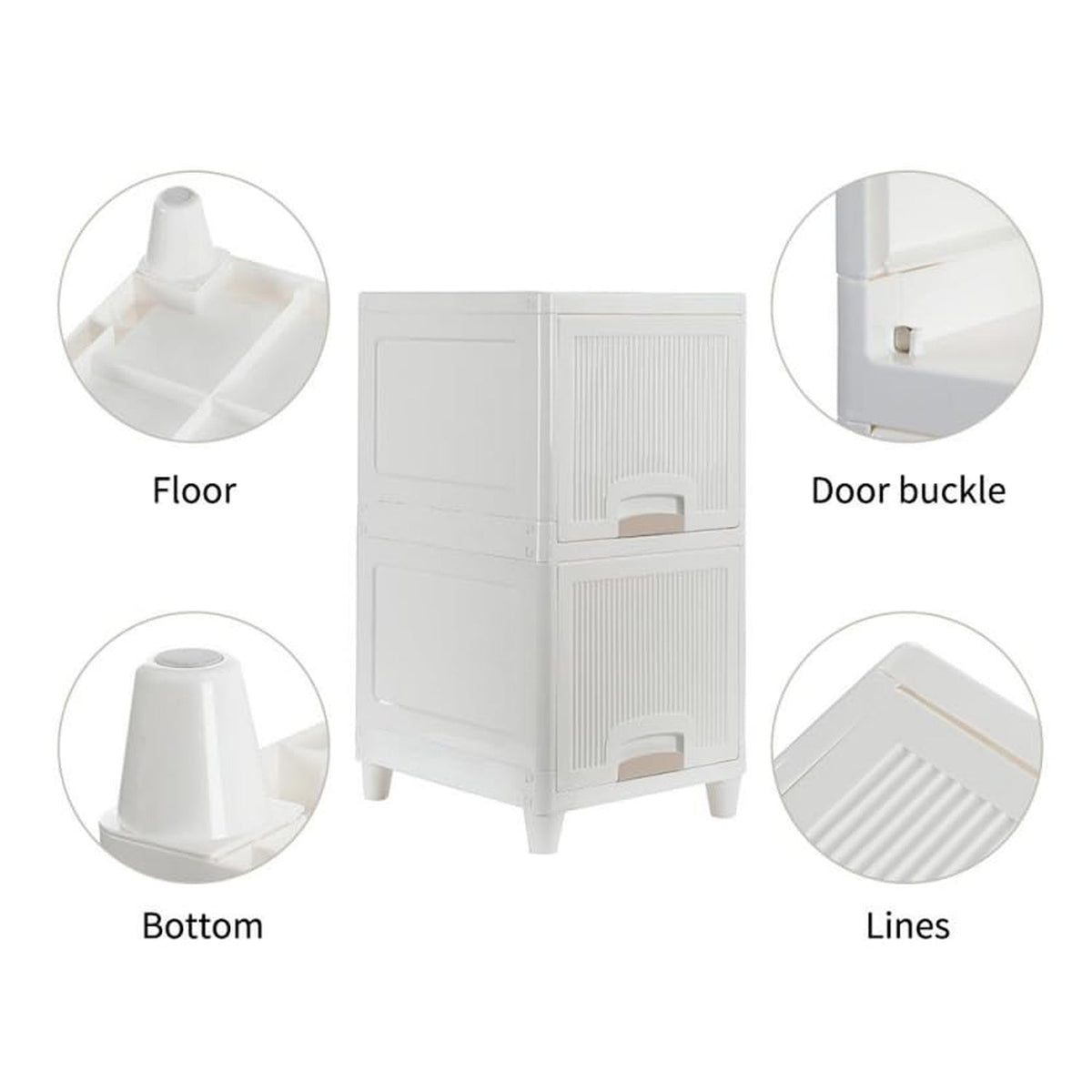 Multipurpose Wardrobe Storage Drawers (2 Layer)