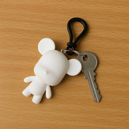 Cute Cartoon Bear Keychain (1 Pc)