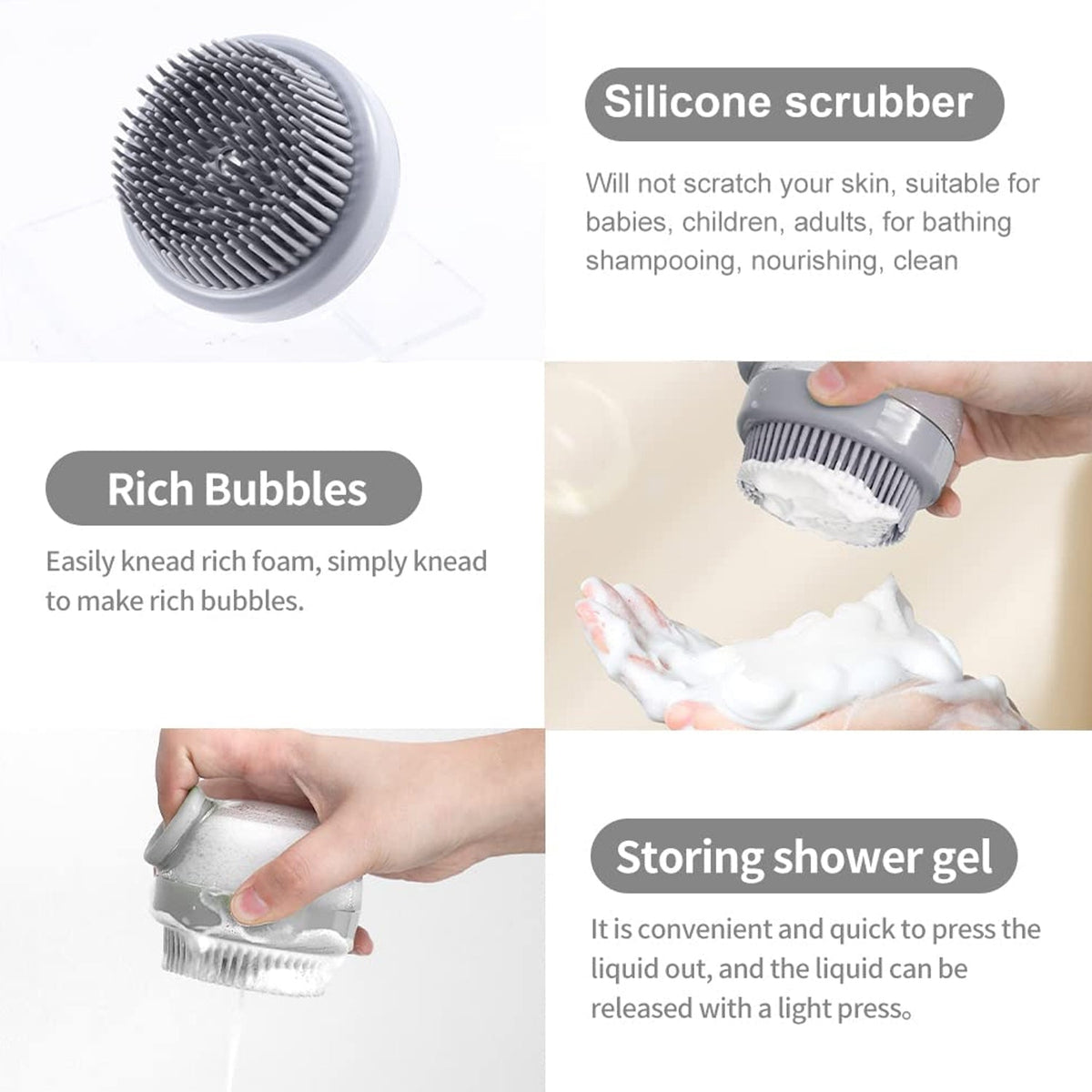Head Scalp Massager Shampoo Brush, Hair Scrubber Hair Growth (1 Pc)