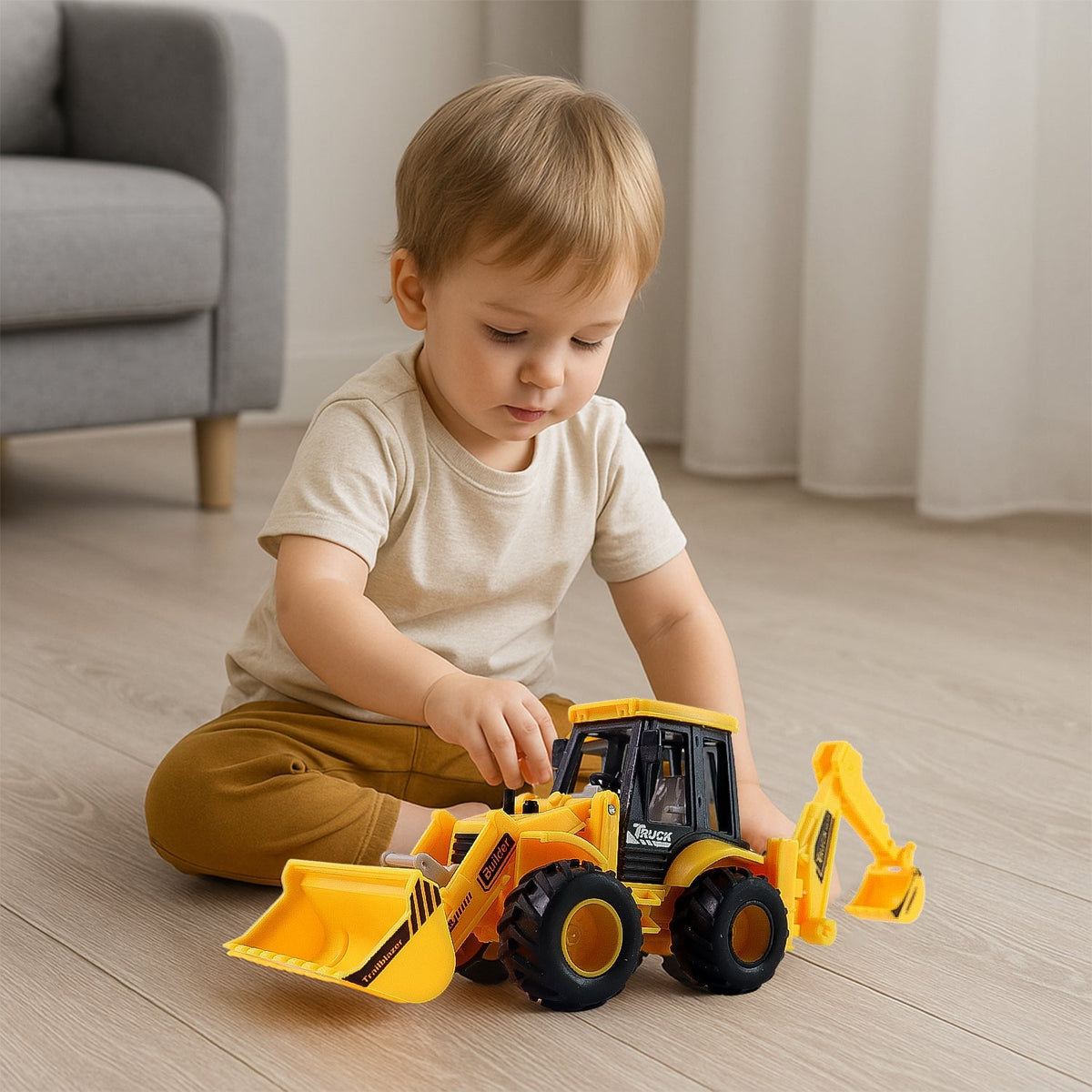 LALA DiggerForce Friction Powered Truck