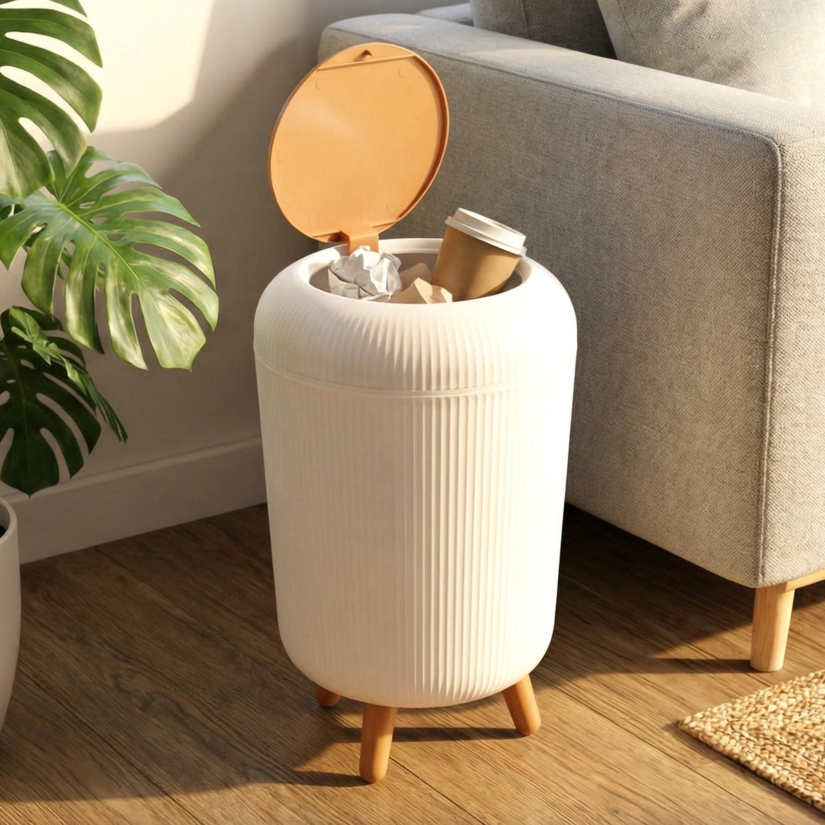 Modern mini trash bin