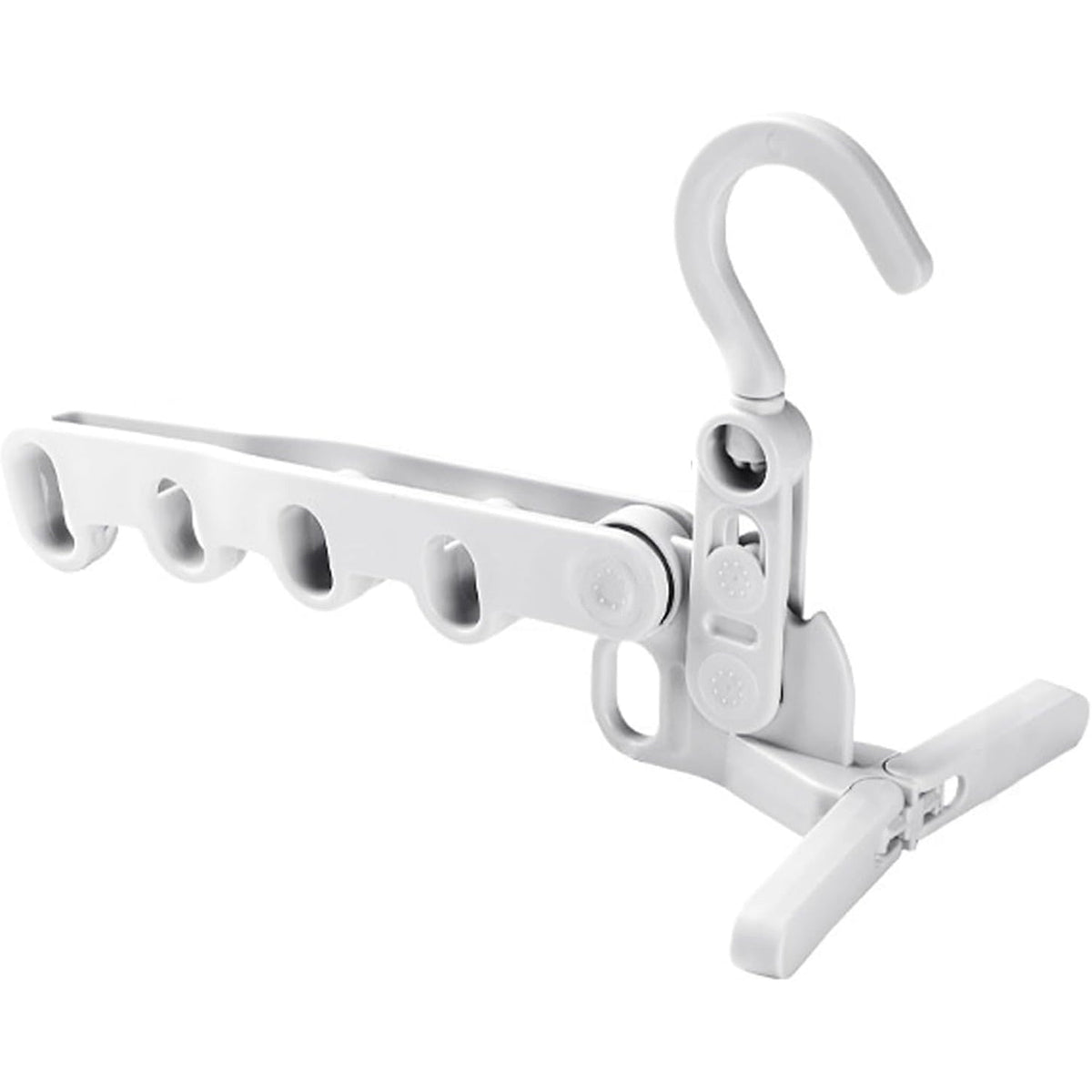 5-Hole Foldable Clothes Hanger – Robust, Space-Saving Travel Rack