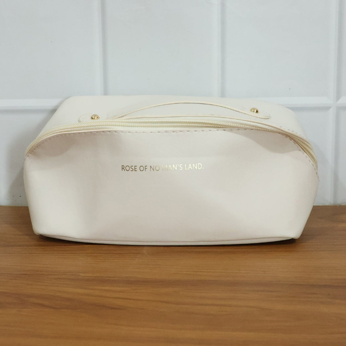 Travel Makeup & Toiletry Organizer Pouch with Zipper & Handle (1 Pc / Mix Color)