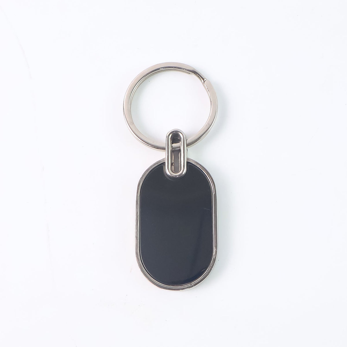 Monogram Edge Silver & Black Key Holder