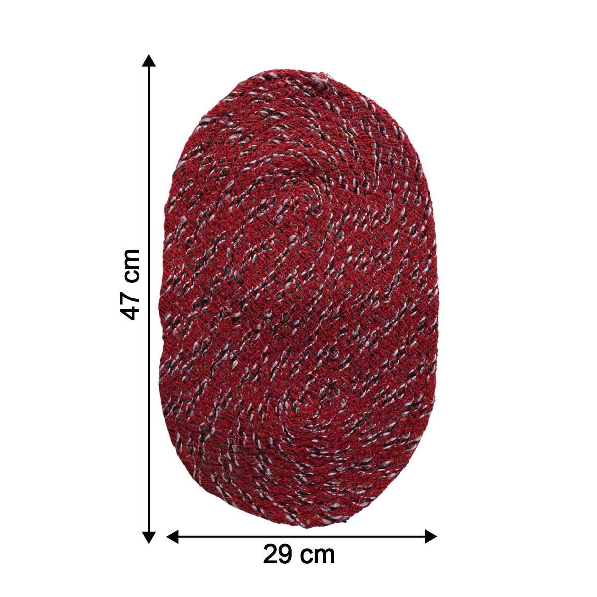 Stylish Oval Floor Mat – (1 Pc, 50x30 Cm)