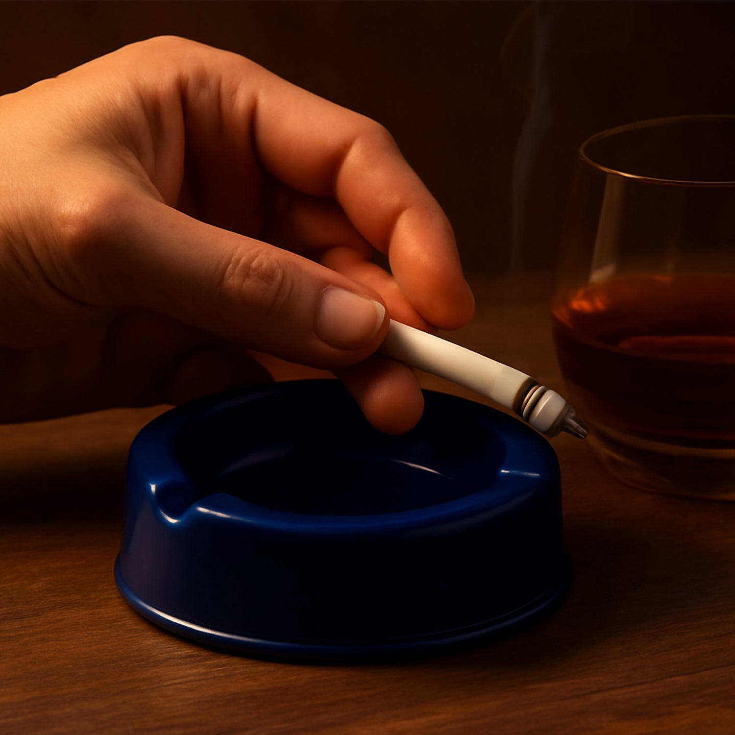 Oblivion Large Capacity Plastic Ashtray
