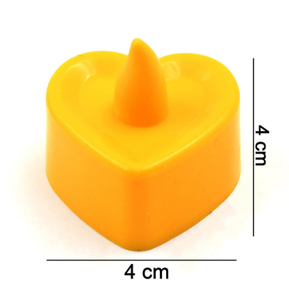 LED Tealights, Smokeless Plastic Decorative Candles, Diwali (Pack Of 6 / Multicolor)
