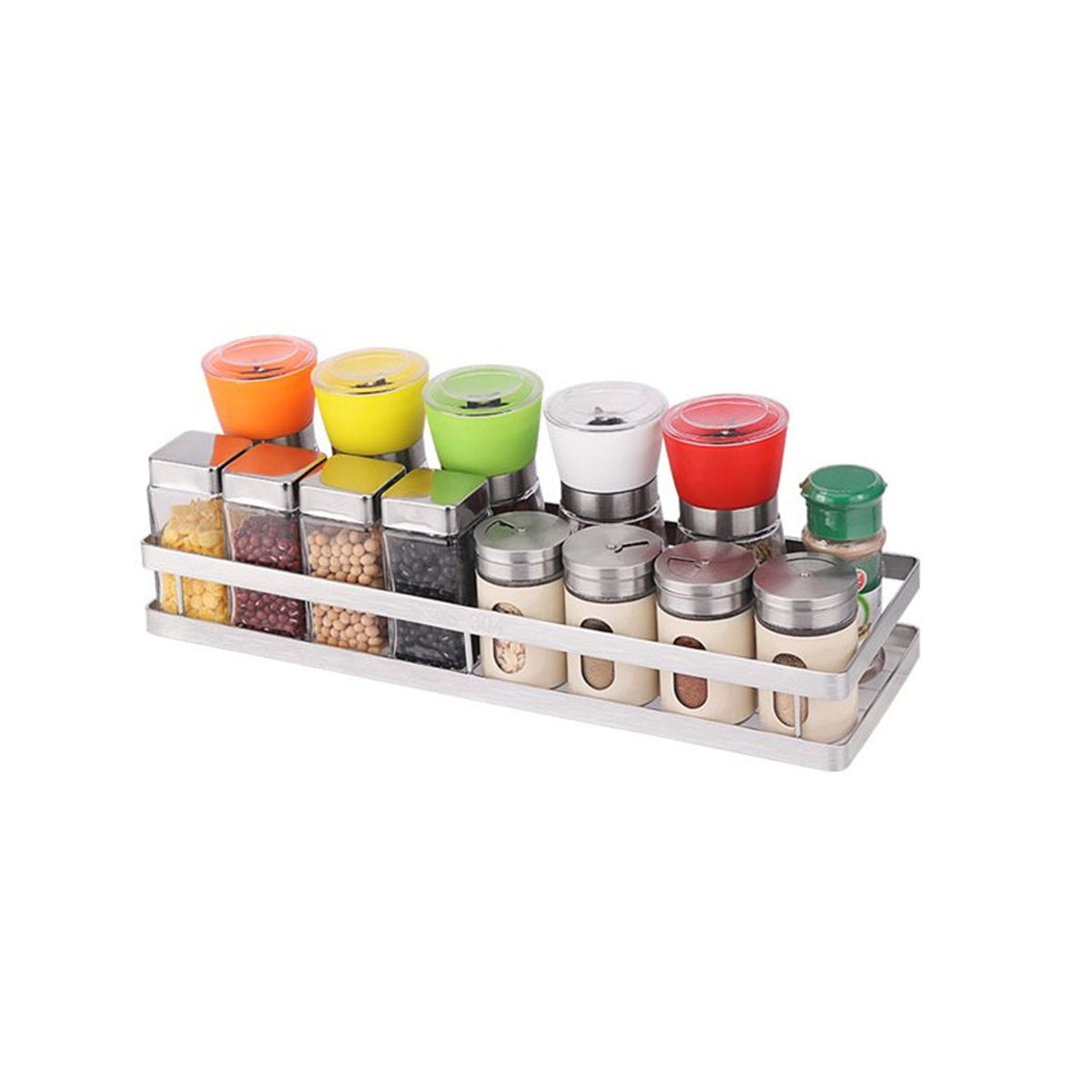25 cm Metal Space Saving Rack – Multi-Purpose Kitchen Storage Organizer Shelf