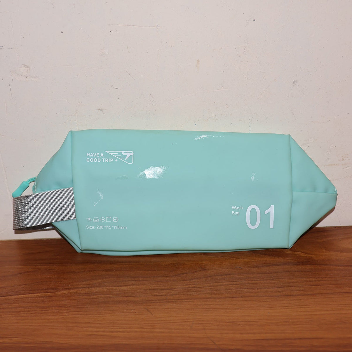Waterproof Travel Toiletry Wash Bag /  Pouch with Zipper Side Handle - (1 Pc)