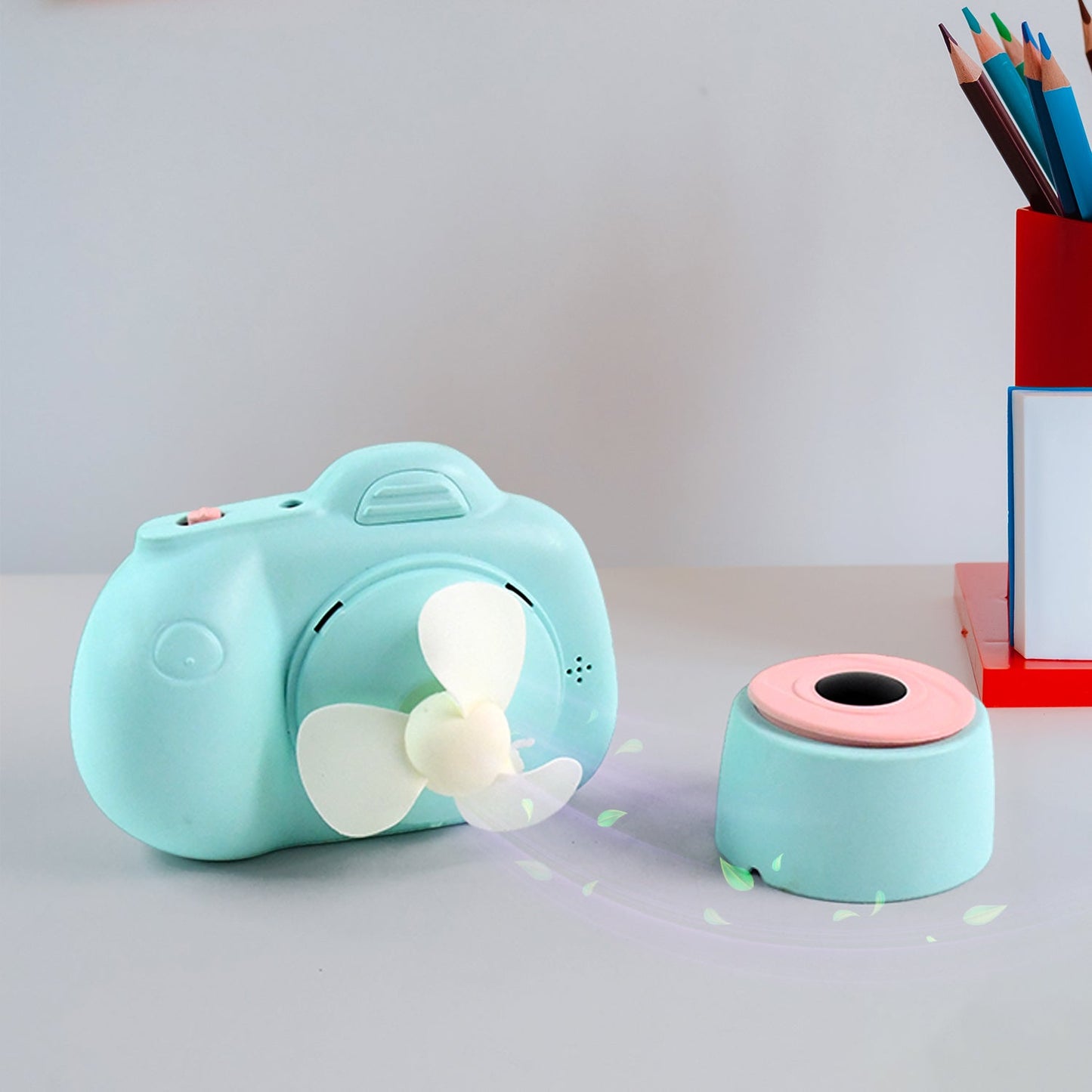 Portable Mini Camera-Shaped Handheld Fan