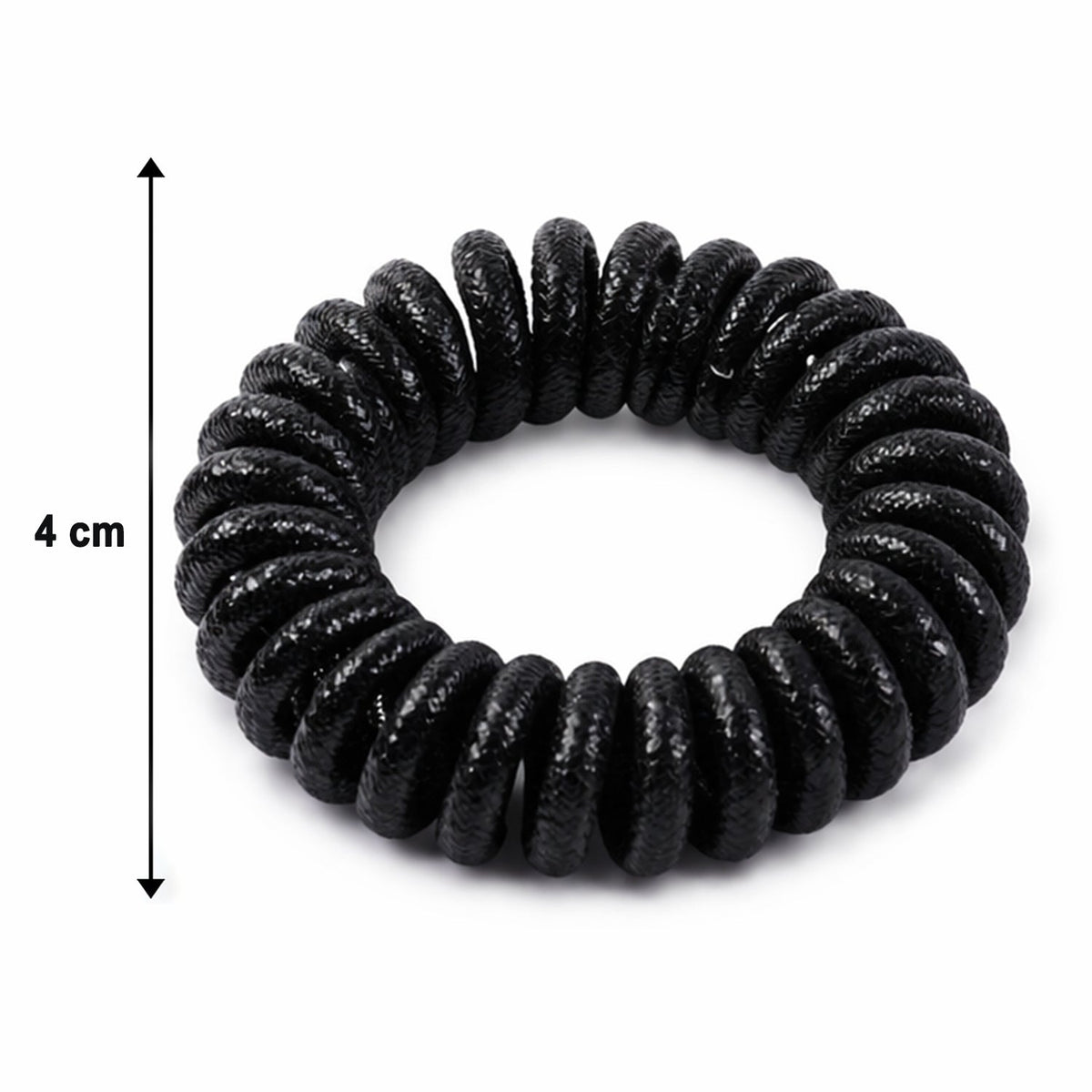 Soft Stretchable Telephone Wire Style Hair Bands Set (1 Pc)