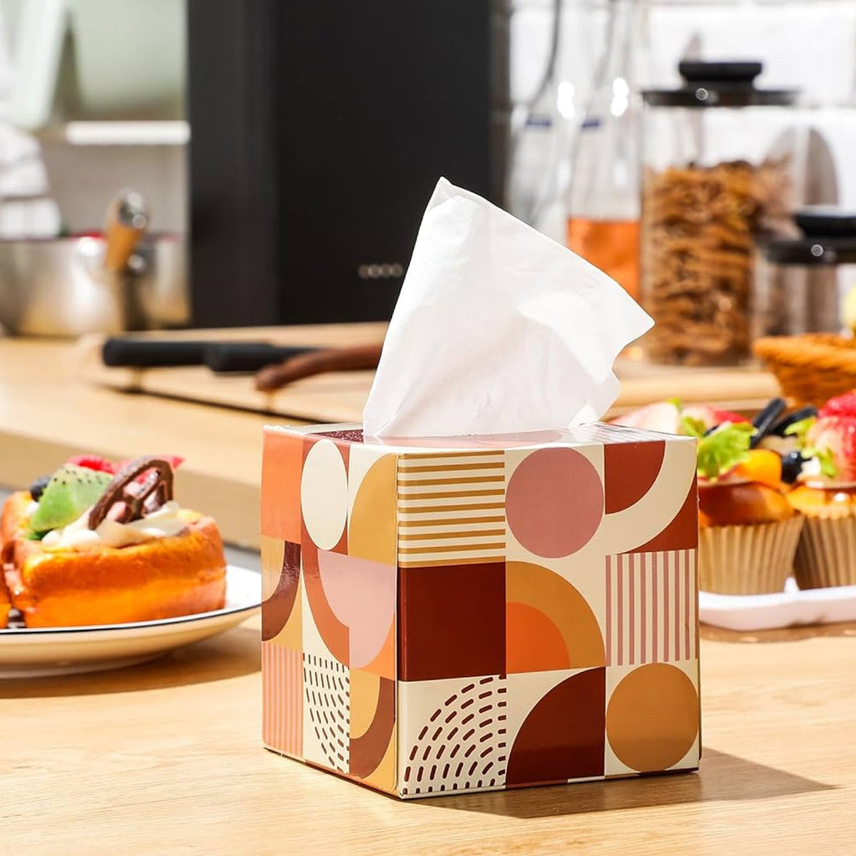 Tissues Cube Box – and Practical Tissue Holder for Home & Office (50 Pcs Set)