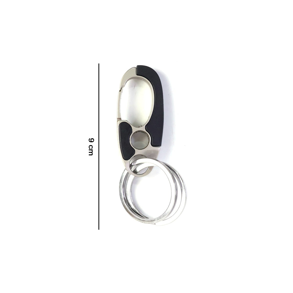 Premium Stainless Steel Carabiner Keychain with Secure Locking Clip 1 Pc