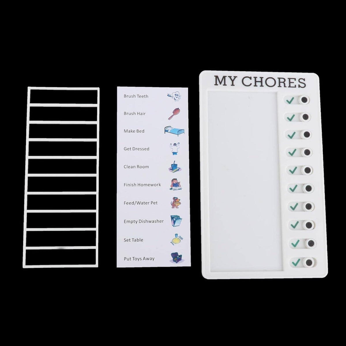 Portable Chores Note Board (20×12 cm, Mix Color)