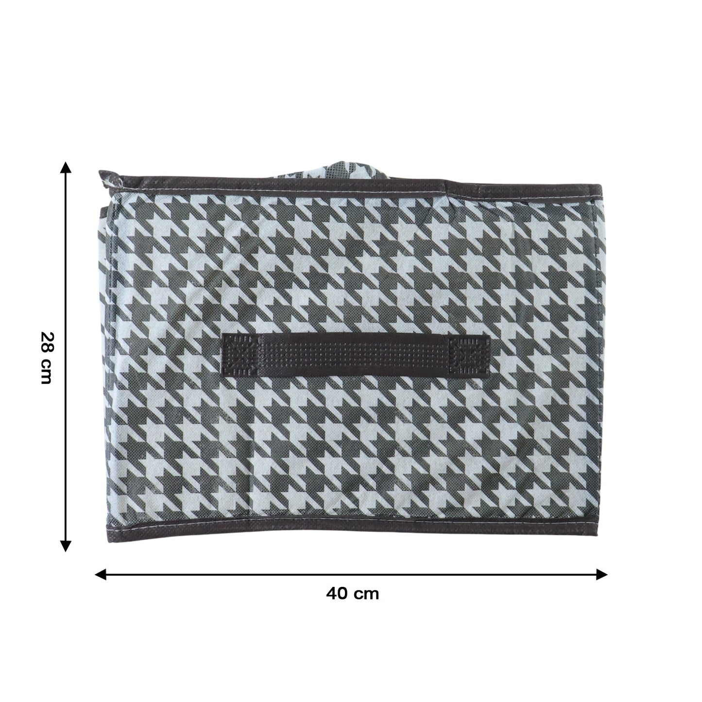 Foldable Fabric Storage Basket Organizer Box (1 Pc, 40x28Cm)